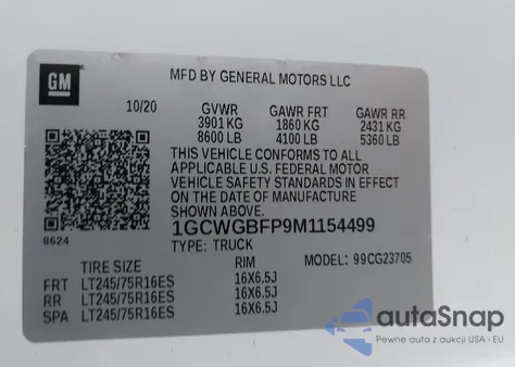 1GCWGBFP9M1154499